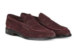 Adam Penny Loafer - Barolo Suede -R E Tricker Ltd adam penny loafer barolo suede 199348