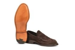 Adam Penny Loafer - Coffee Suede -R E Tricker Ltd adam penny loafer coffee suede 638491