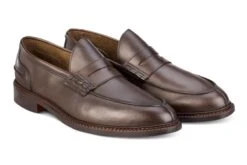 Adam Penny Loafer - Espresso Burnished -R E Tricker Ltd adam penny loafer espresso burnished 114581