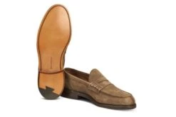 Adam Penny Loafer - New Brown Suede -R E Tricker Ltd adam penny loafer new brown suede 597208
