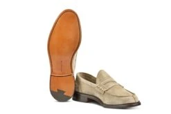 Adam Penny Loafer - Sand Suede -R E Tricker Ltd adam penny loafer sand suede 929841