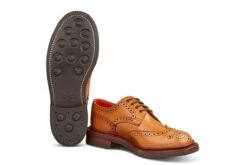 Anne Brogue Country Shoe - ACORN ANTIQUE -R E Tricker Ltd anne brogue country shoe acorn antique 606074