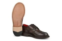 Anne Brogue Country Shoe - Espresso Burnished -R E Tricker Ltd anne brogue country shoe espresso burnished 500468