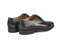 Belgrave Toecap Oxford City Shoe - Black -R E Tricker Ltd belgrave toecap oxford city shoe black 428723