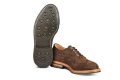 Bourton Country Shoe - Brown Hydro Nubuck -R E Tricker Ltd bourton country shoe brown hydro nubuck 379225