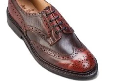 R E Tricker Ltd -R E Tricker Ltd bourton country shoe burgundy cross hatch 860140