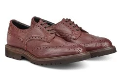 Bourton Country Shoe - Burgundy Olivvia Shrunken Grain 7 Bourton Country Shoe - Burgundy Olivvia Shrunken Grain -R E Tricker Ltd bourton country shoe burgundy olivvia shrunken grain 916808