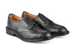 Bourton Country Shoe - Lightweight - Black Muflone -R E Tricker Ltd bourton country shoe lightweight black muflone 211546