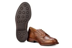 Bourton Country Shoe - Tan Cross Hatch -R E Tricker Ltd bourton country shoe tan cross hatch 795199