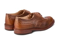 Bourton Country Shoe - Tan Cross Hatch -R E Tricker Ltd bourton country shoe tan cross hatch 941995