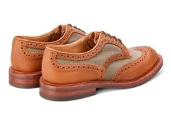 Bowood Country Shoe - Mahogany/Khaki Two Tone -R E Tricker Ltd bowood country shoe mahoganykhaki two tone 165227