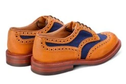 Bowood Country Shoe - Tan/Navy Two Tone -R E Tricker Ltd bowood country shoe tannavy two tone 482298