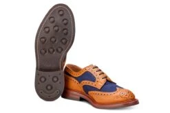 Bowood Country Shoe - Tan/Navy Two Tone -R E Tricker Ltd bowood country shoe tannavy two tone 809825