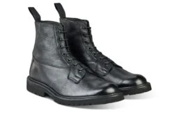 Burford Country Boot - Black Olivvia Deerskin -R E Tricker Ltd burford country boot black olivvia deerskin 102394