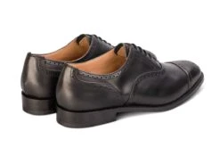 Cambridge JS9518 Brogue Toecap Oxford City Shoe - Black (Multiple Width Fittings) -R E Tricker Ltd cambridge js9518 brogue toecap oxford city shoe black multiple width fittings 842623