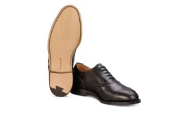 Cambridge JS9518 Brogue Toecap Oxford City Shoe - Black (Multiple Width Fittings) -R E Tricker Ltd cambridge js9518 brogue toecap oxford city shoe black multiple width fittings 998261