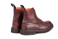 Camilla Derby Boot - Olivvia Deerskin - Burgundy Burnished -R E Tricker Ltd camilla derby boot olivvia deerskin burgundy burnished 312741