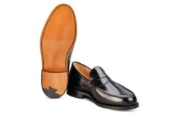 Chicago Penny Loafer - Black Bookbinder -R E Tricker Ltd chicago penny loafer black bookbinder 981385