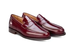 Chicago Penny Loafer - Burgundy Bookbinder -R E Tricker Ltd chicago penny loafer burgundy bookbinder 443414