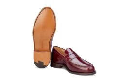 Chicago Penny Loafer - Burgundy Bookbinder -R E Tricker Ltd chicago penny loafer burgundy bookbinder 973532