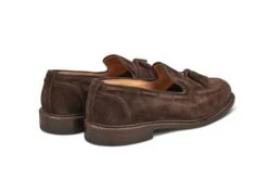 Elton Tassel Loafer - Coffee Suede -R E Tricker Ltd elton tassel loafer coffee suede 643797