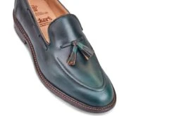 R E Tricker Ltd -R E Tricker Ltd elton tassel loafer green cutter 730100