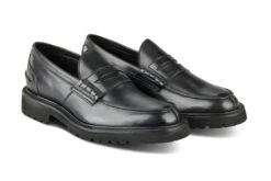 Eva Penny Loafer - Black -R E Tricker Ltd eva penny loafer black 953115