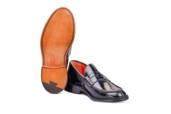Eva Penny Loafer - Black Bookbinder -R E Tricker Ltd eva penny loafer black bookbinder 498032