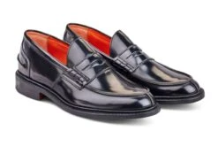 Eva Penny Loafer - Black Bookbinder -R E Tricker Ltd eva penny loafer black bookbinder 912021