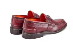 Eva Penny Loafer - Burgundy Cutter -R E Tricker Ltd eva penny loafer burgundy cutter 934276