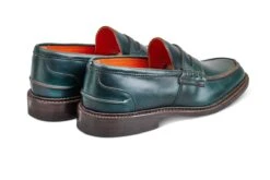 Eva Penny Loafer - Green Cutter -R E Tricker Ltd eva penny loafer green cutter 117200