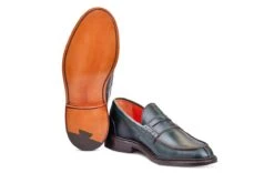 Eva Penny Loafer - Green Cutter -R E Tricker Ltd eva penny loafer green cutter 189921