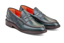 Eva Penny Loafer - Green Cutter -R E Tricker Ltd eva penny loafer green cutter 861145
