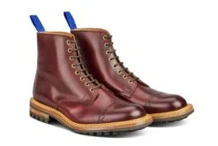 Gregory Derby Boot - Burgundy Burnished (Tricker's Exclusive) -R E Tricker Ltd gregory derby boot burgundy burnished 822144