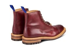 Gregory Derby Boot - Burgundy Burnished (Tricker's Exclusive) -R E Tricker Ltd gregory derby boot burgundy burnished 890432