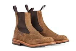 Henry Country Boot - Peanut Reverse Suede -R E Tricker Ltd henry country boot peanut reverse suede 367147