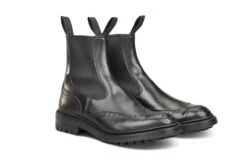 Henry Country Dealer Boot - Black Calf -R E Tricker Ltd henry country dealer boot black calf 425826