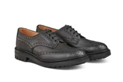 Ilkley Country Shoe - Black Scotch Grain -R E Tricker Ltd ilkley country shoe black scotch grain 696791