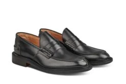 James Penny Loafer - Black -R E Tricker Ltd james penny loafer black 348165