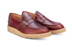 James Penny Loafer - Burgundy Cutter -R E Tricker Ltd james penny loafer burgundy cutter 971071