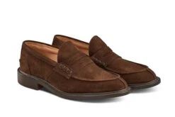James Penny Loafer - Chocolate Suede -R E Tricker Ltd james penny loafer chocolate suede 587018