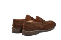 James Penny Loafer - Chocolate Suede -R E Tricker Ltd james penny loafer chocolate suede 952498