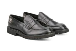 James Penny Loafer - Lightweight - Olivvia Classic - Black -R E Tricker Ltd james penny loafer lightweight olivvia classic black 318413
