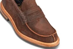 R E Tricker Ltd -R E Tricker Ltd james penny loafer ridge reverse suede 785226