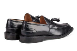Jamie Tassel Loafer - Black -R E Tricker Ltd jamie tassel loafer black 213773