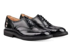 Jeremy Brogue Oxford City Shoe - Black Bookbinder -R E Tricker Ltd jeremy brogue oxford city shoe black bookbinder 681054