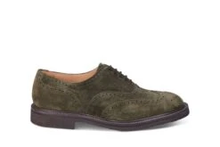 Jeremy Brogue Oxford City Shoe - Earth Castorino Suede