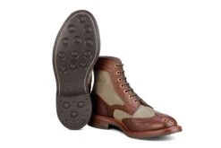 Kelmscott Country Boot - Mahogany/Khaki Two Tone 9 Kelmscott Country Boot - Mahogany/Khaki Two Tone -R E Tricker Ltd kelmscott country boot mahoganykhaki two tone 133174