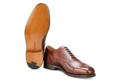 Kensington Toecap Oxford City Shoe - Brown Museum Calf -R E Tricker Ltd kensington toecap oxford city shoe brown museum calf 252486