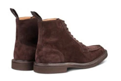 Lawrence Apron Front Derby Boot - Coffee Suede -R E Tricker Ltd lawrence apron front derby boot coffee suede 756306